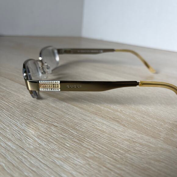 Gucci GG2770/Strass GSD Eyeglasses Silver Gold Metal Frames Only READ 51-19-135 - Picture 7 of 10